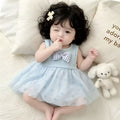 Stylish baby summer clothes, thin clothes for baby girls, one-piece princess, full moon, 100 days, summer, butt-covering skirt
