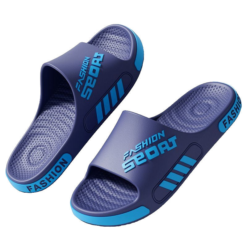 Eva summer new slippers men's outdoor plus size trendy home indoor bath soft sole wear-resistant sports sandals