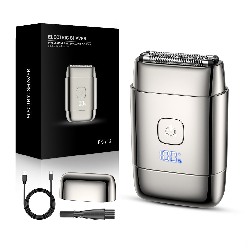 New reciprocating electric shaver, fully washable razor with smart digital display and floating head for men