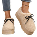 Wholesale women's plus size winter  new fleece-lined ankle boots with straps and thick soles - wool, fleece, and cotton snow boots