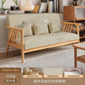 Scandinavian style solid wood single sofa chair living room for home rental house small casual lazy sofa modern casual