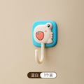 Cute cartoon hook strong adhesive door back key bag creative kitchen traceless sticker bathroom no punch wall hanging