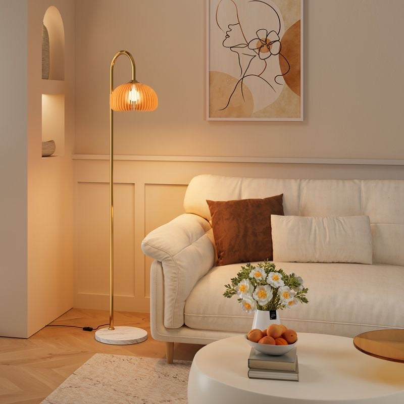 Vertical flower floor lamp living room sofa bedroom bedside classy atmosphere popular good-looking reading lamp