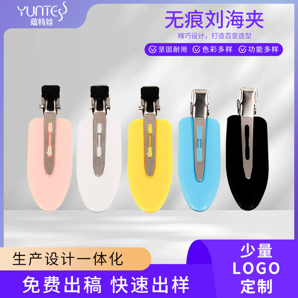 Japanese seamless hairpin bangs clip makeup hairpin small leaf hair accessories small color hair clip hot sale