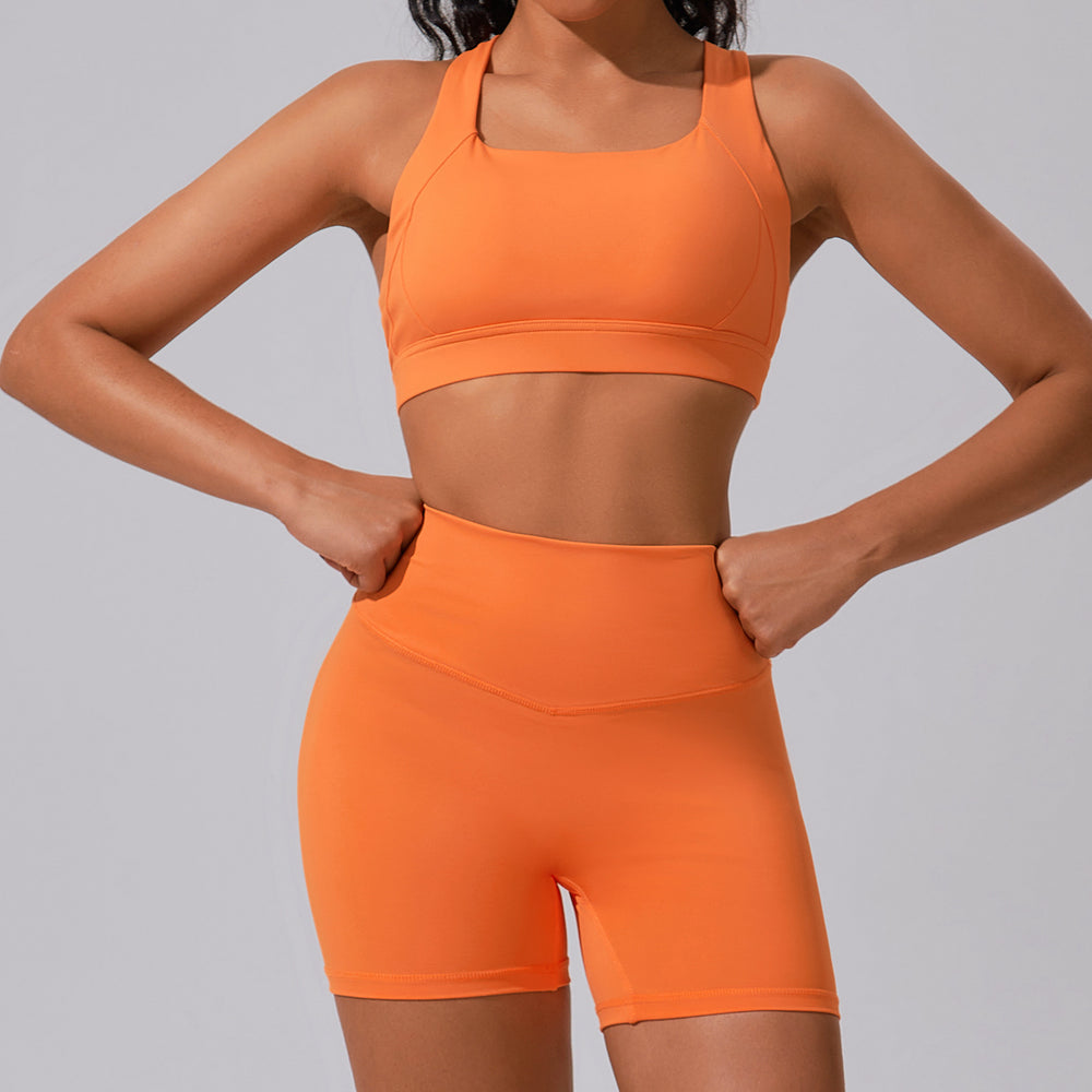 European and american summer cloud-like yoga set - tight-fitting, butt-lifting fitness outfit, two-piece gym running sportswear for women