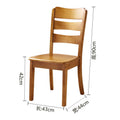 Solid wood chair backrest dining chair - comfortable for extended use - chinese style restaurant minimalist wooden dining chair