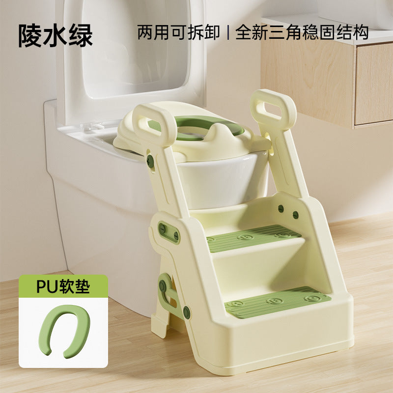 Children's toilet toilet stair type male child female baby special toilet auxiliary pad ladder ladder footstool