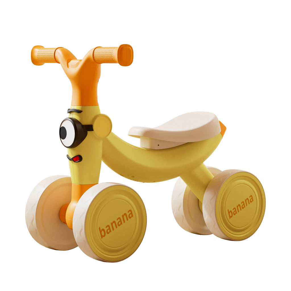 New children's balance car without pedals 1-3 year old baby scooter children's scooter four-wheel toddler yo-yo