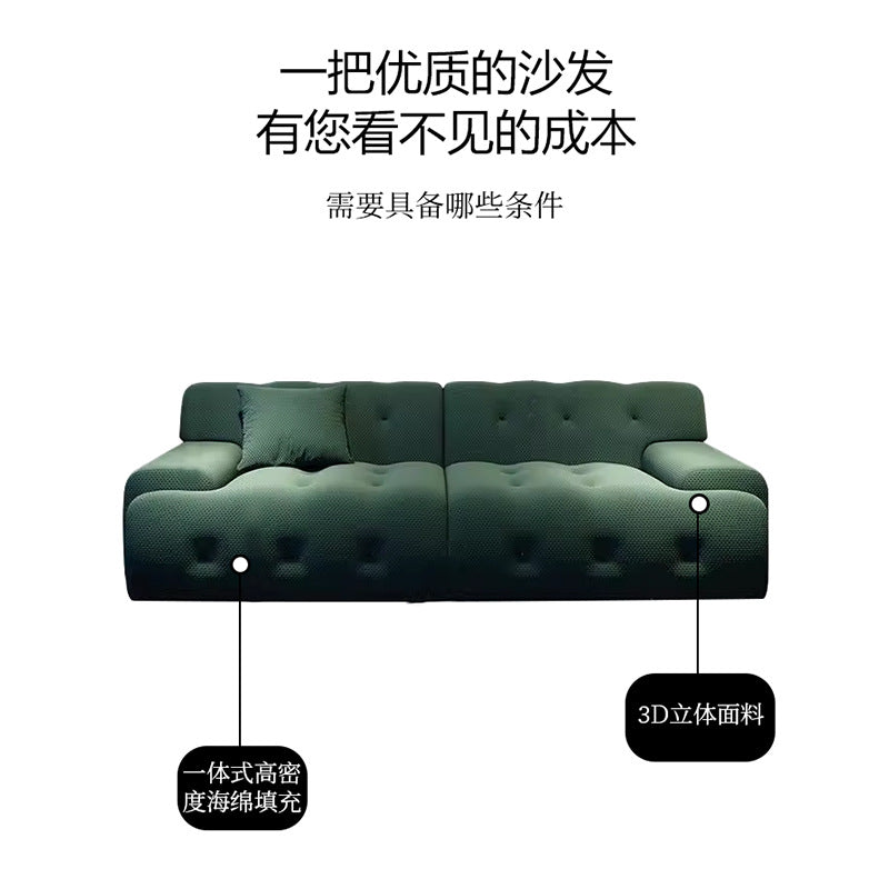 Rocburg fabric compression sofa - modern living room, compact design, export-quality, straight-row compression sofa