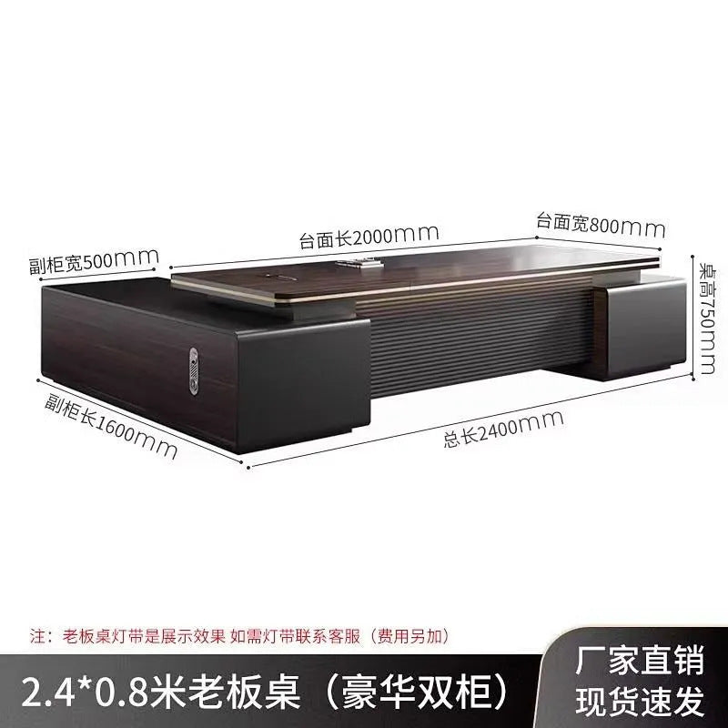 E0 environmental-friendly accessible luxury boss office desk and chair combination casual modern president room classy furniture manager supervisor table