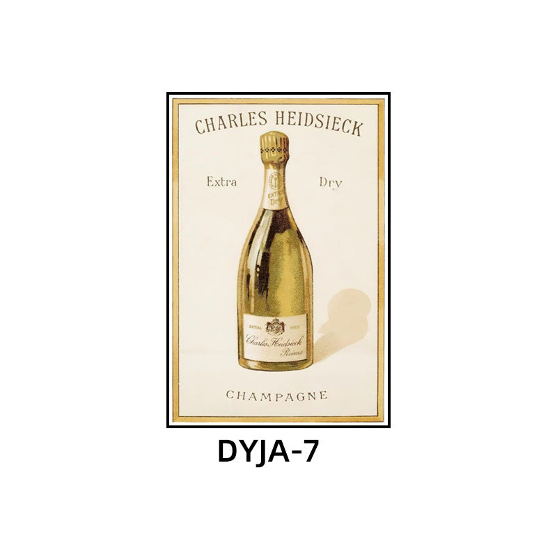 Bar background wall decorative painting American retro KTV box hanging painting industrial style nightclub foreign wine whiskey mural