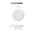 Ceramic white 8inch deep plate 10 pack bone china underglaze color vegetable plate for home round plate rice plate soup plate deep vegetable plate