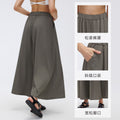 Draped loose culottes for women spring and summer thin lazy casualloose pantseleganthigh waist yoga dance pants d26054