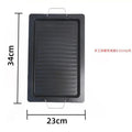Outdoor thickened picnic charcoal barbecue frying pan barbecue plate iron plate neutral plate stripesfor home non-stick grill pan