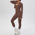 brushed tight drawstring halter vest nine-point long three-piece set sports running fitness yoga suit