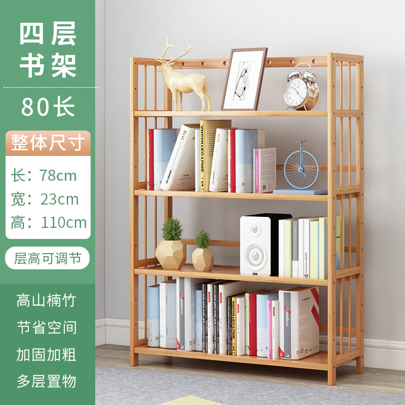 Simple bookshelf floor-standing storage rack study office for home storage rack kids student bookcase living room assembly