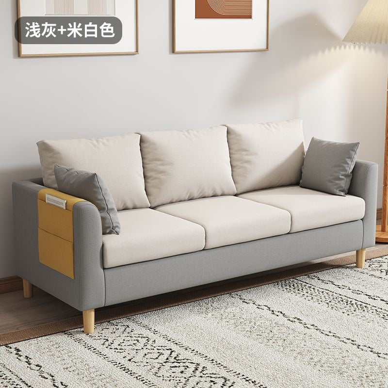 Bedroom double sofa small apartment scandinaviancasual modern economical rental house living room popular small sofa