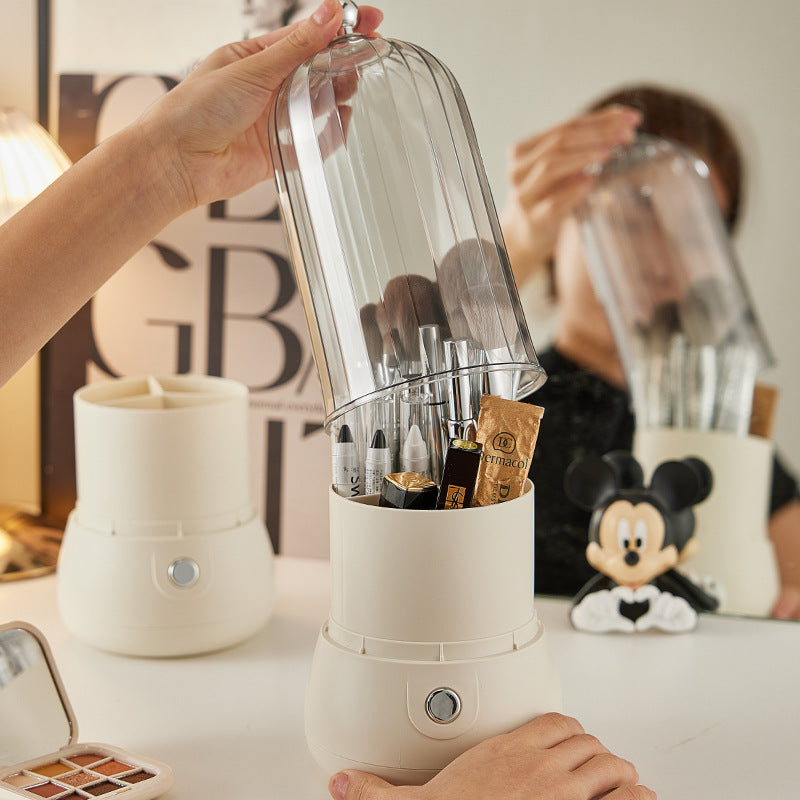 German cosmetics storage box large capacity dustproof new cream wind desktop dresser skin care product storage shelf