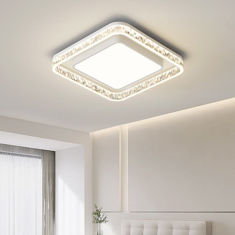 Living room light luxury high-end Italian minimalist modern living room main light rectangular ceiling light whole house lighting package
