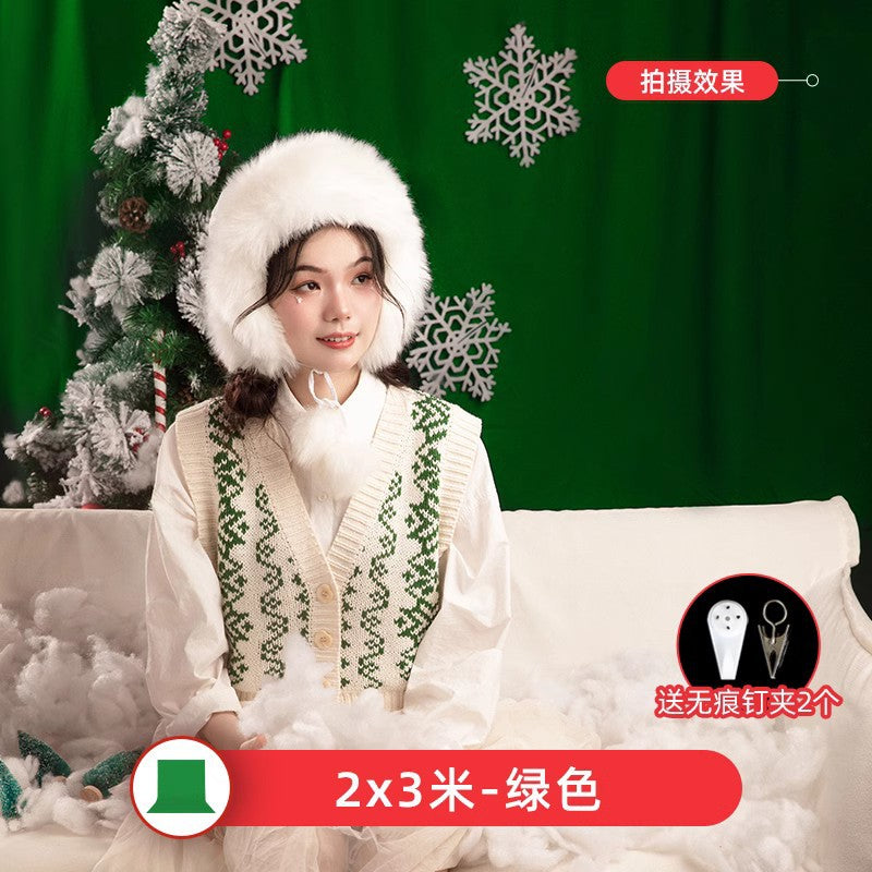 2 * 3 meters black light-absorbing cloth, flocking photographic background cloth, New Year's black screen photo shooting prop curtain is not