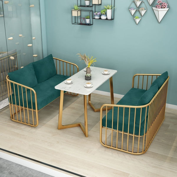 Wedding shop, cafe, card seat, sofa, double studio leisure water bar, milk tea reception table and chair combination negotiation