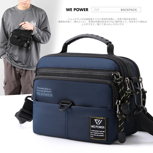 New men's messenger bag fashionable and simple shoulder bag sports fanny pack outdoor multi-functional belt hanging bag mobile phone bag