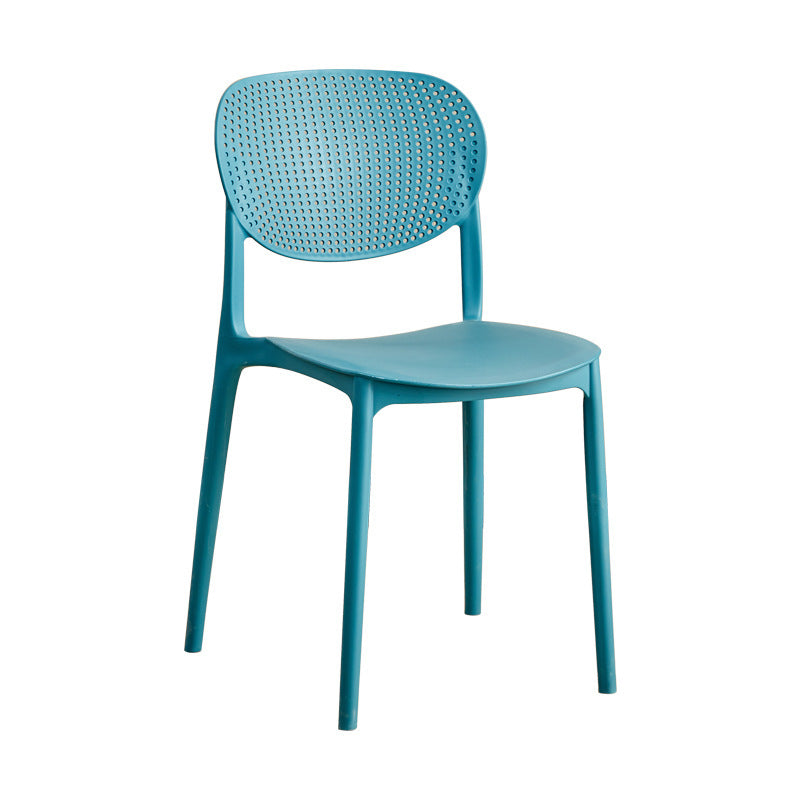 Popular scandinavian plastic chair for homethickened backrest dining chair study computer chair office negotiation training stool