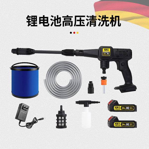 Customized Aslan Portable Wireless Lithium Battery Car Washing Machine Car Washing Water Gun Car Washing Artifact Charging Brush Car Pump Washing Machine