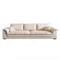 Foshan furniture technology fabric sofa modern living room frosted fabric sofa straight row down cream style sailboat sofa