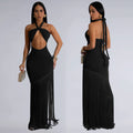 C7453 cross-border   fashion women's summer dress - tassel trim, bandeau style