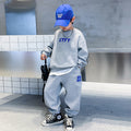 Boys' autumn sports sweatshirt set - new  collection: trendy, loose-fit, cool & stylish outerwear for boys