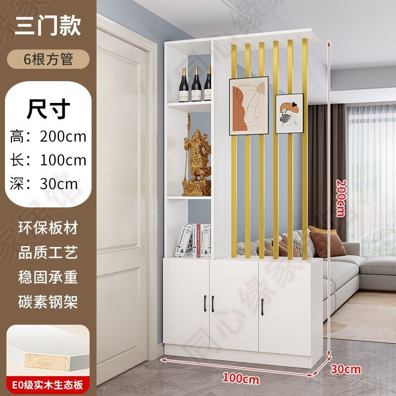 Entrance door shoe cabinet, entrance cabinet, all-in-one screen partition, living room cover, wine cabinet, storage rack, prosperous decoration cabinet