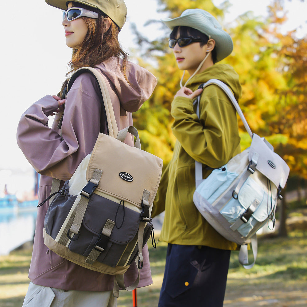 Women's outdoor backpack - 2026 new color block design, versatile sports backpack for hiking, trekking, lightweight, waterproof, small backpack