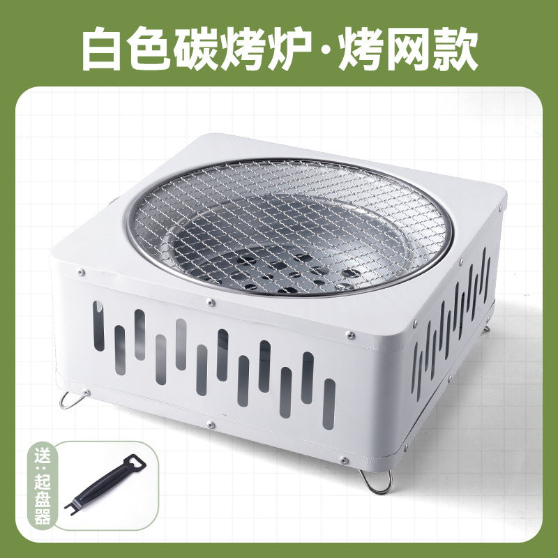 Multifunctional fire pit for tea brewing, camping, and indoor/outdoor use - portable charcoal grill for home, patio, and backyard bbq