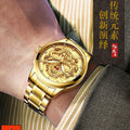 Classic steel band men's quartz watch - business casual, waterproof, luminous, factory direct from live stream