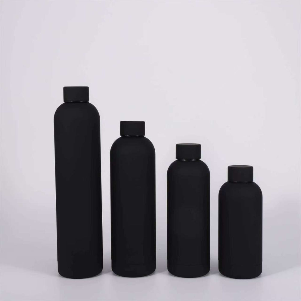 304 double-layer stainless steel thermos cup american large-capacity thermos cup wholesale pure color small mouth bottle customization