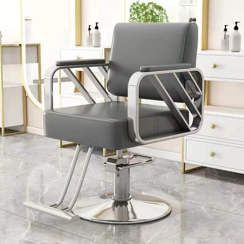Barber shop chair hair salon special rotatable adjustable haircut chair hairdressing chair popular trendy store high-end perm and dyeing seat