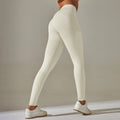 fashion seamless knitting tight high waist hip lifting peach pure color yoga pants sports running fitness bottom pants