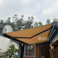 Export-grade electric retractable awning with lights - full set, outdoor sun shade for balconies and patios