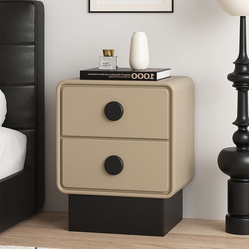Nordic solid wood bedside table simple modern small bedroom bedside table 2025 new light luxury high-end storage cabinet