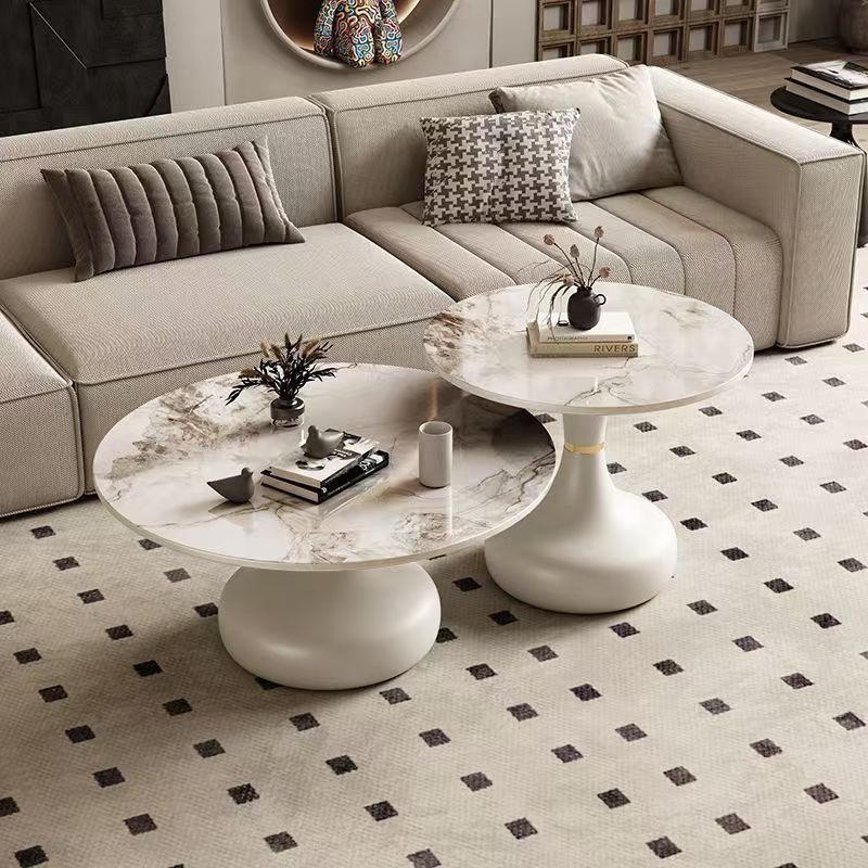 Rock slab coffee table living room for homenew arrivalpopularaccessible luxuryclassy table square folding marble small apartment tea table