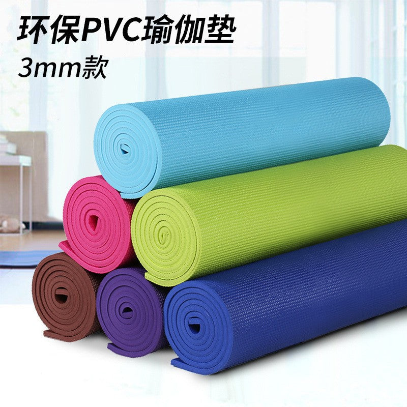 exclusive yoga mat printing pvc4mm foreign trade supply sports fitness mat dance mat shock-absorbing silent mat