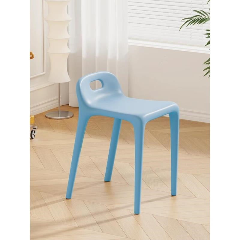 Modern minimalist home chair - restaurant spare thickened plastic chair - dining table chair stool - stackable plastic stool