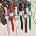 2025 new fashion diamond-studded women's watch with leather strap - quartz wristwatch, direct from manufacturer, ready to ship, dropshipping available