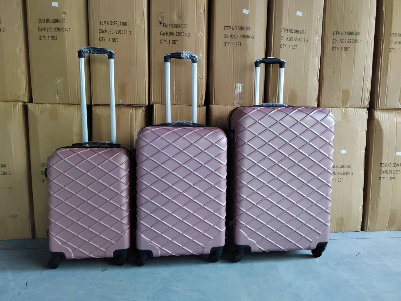 Cross-border special ABS material boarding case, gift travel password box, strong waterproof universal wheel trolley case