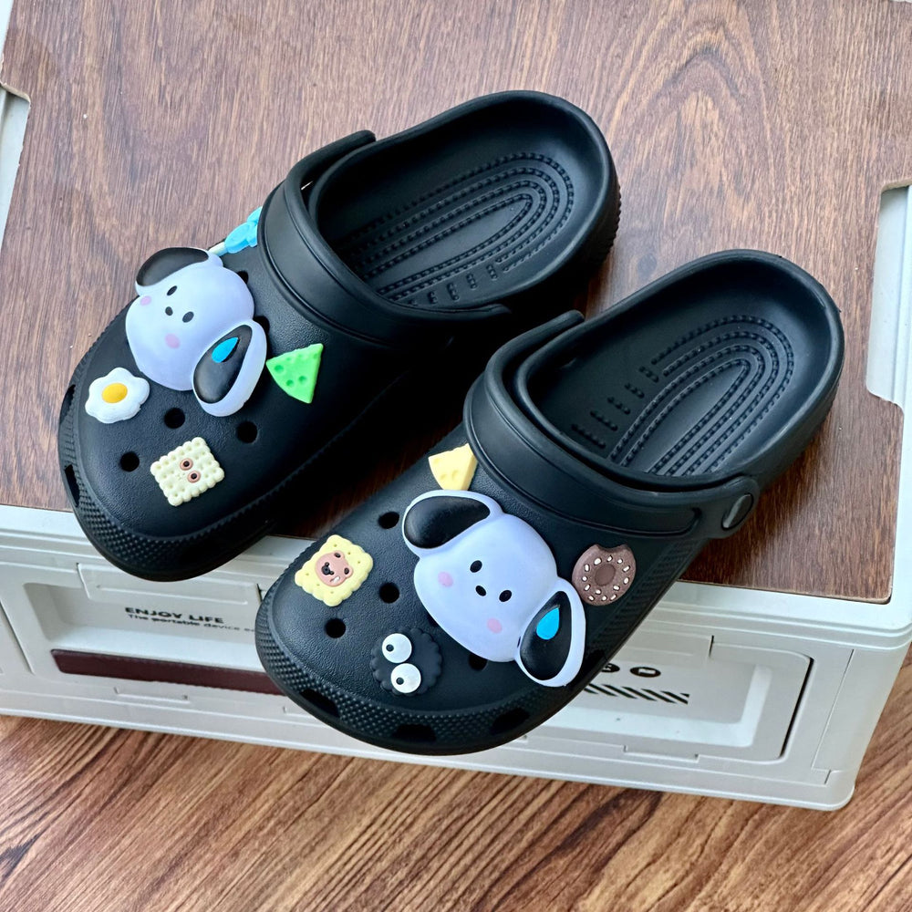 Cartoon dog clogs women's summer soft thick sole stomping on shit medical nurse baotou sandals outweareasiest for match
