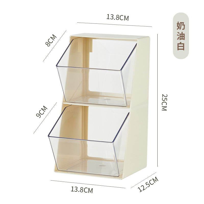 Capsule coffee storage desktop office pantry bar display box creative snacks hanging ears tea bag rack