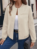 fashion  fall and winternew arrival women's casuallong sleevesshirt tweed jacket outwear baseball uniform