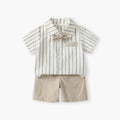 Infant and toddler clothing summernew arrival thin british gentleman 100-day first birthday dress handsome baby boy short-sleeved suit