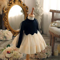 Girls' korean velvet sweater dress -  winter collection - one-piece fleece-lined, thickened, new princess christmas dress